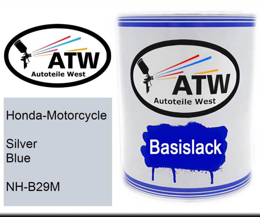 Honda-Motorcycle, Silver Blue, NH-B29M: 1L Lackdose, von ATW Autoteile West.